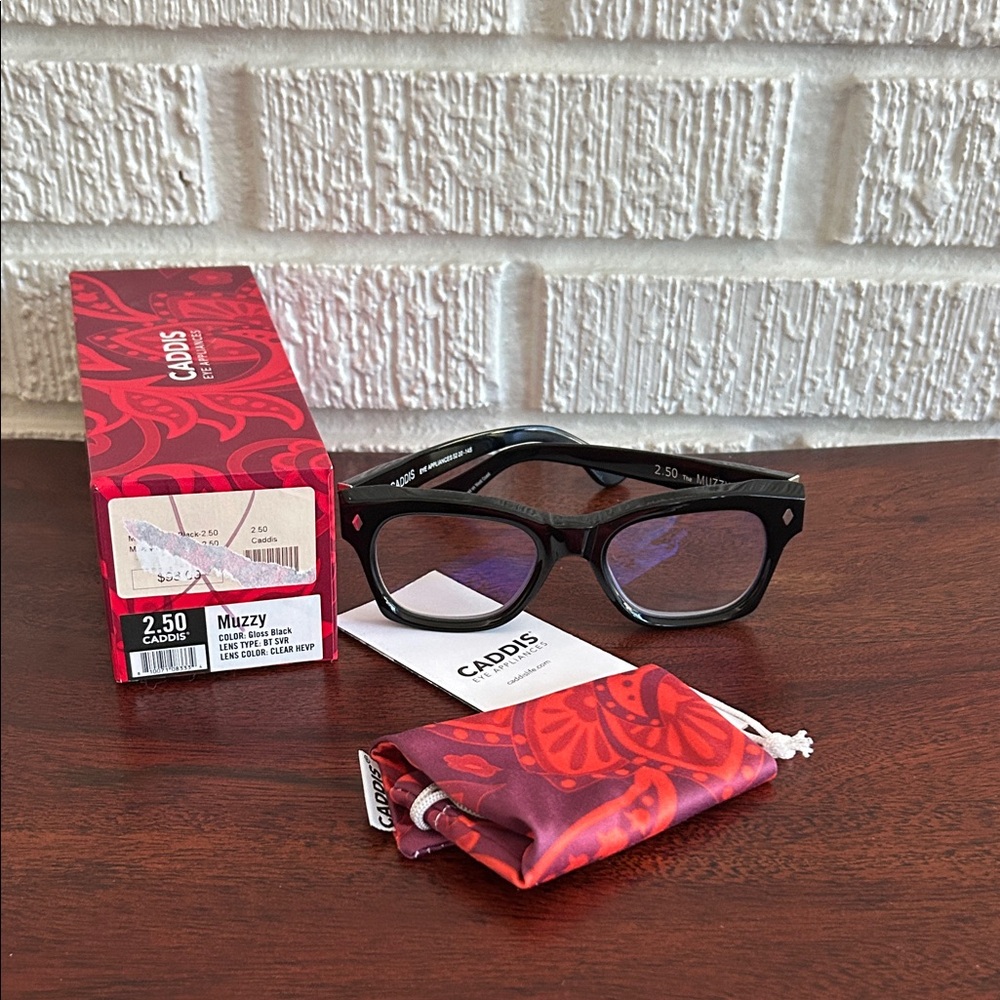 Caddis Black Reading Glasses